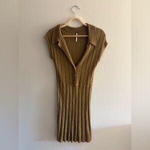 Free People Collared Knit Dress